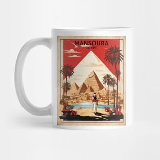 Mansoura Egypt Vintage Poster Tourism Mug